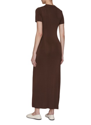 Back View - Click To Enlarge - THE ROW - ‘Pesenti’ Short Sleeved Maxi Dress