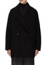 Main View - Click To Enlarge - THE ROW - ‘POLLI’ TEXTURED SPLIT DOUBLE BREASTED PEACOAT