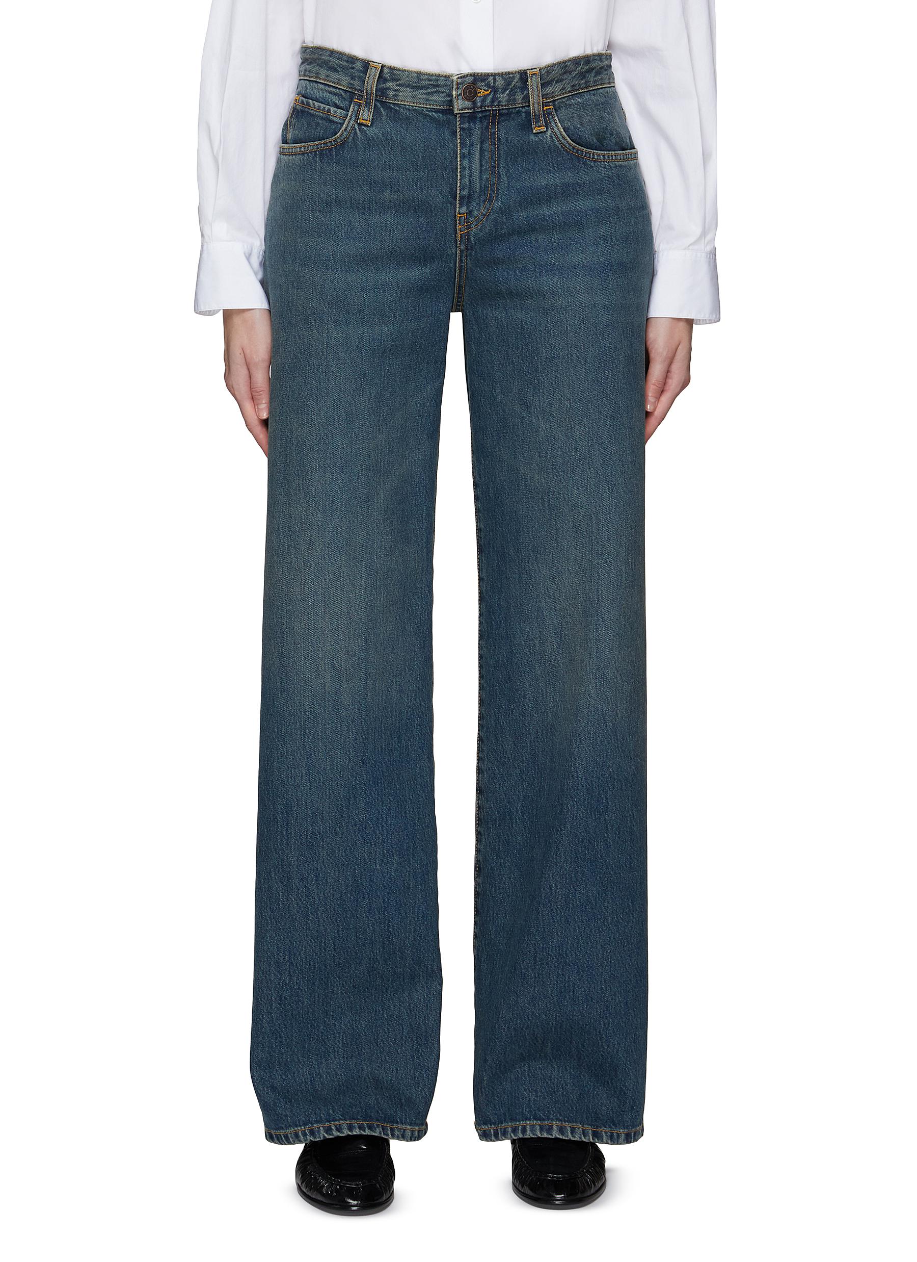 THE ROW 'EGLITTA' MID RISE STRAIGHT LEG DENIM JEANS | Smart Closet