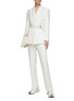 Figure View - Click To Enlarge - COMME MOI - CHAIN DETAIL BELTED BLAZER