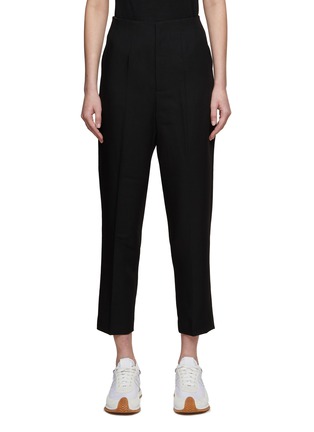 Main View - Click To Enlarge - COMME MOI - HIGH WAISTED ANKLE LENGTH TROUSERS