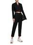 Figure View - Click To Enlarge - COMME MOI - HIGH WAISTED ANKLE LENGTH TROUSERS