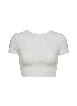 Main View - Click To Enlarge - SKIMS - ‘Cotton’ Jersey Super Cropped T-Shirt