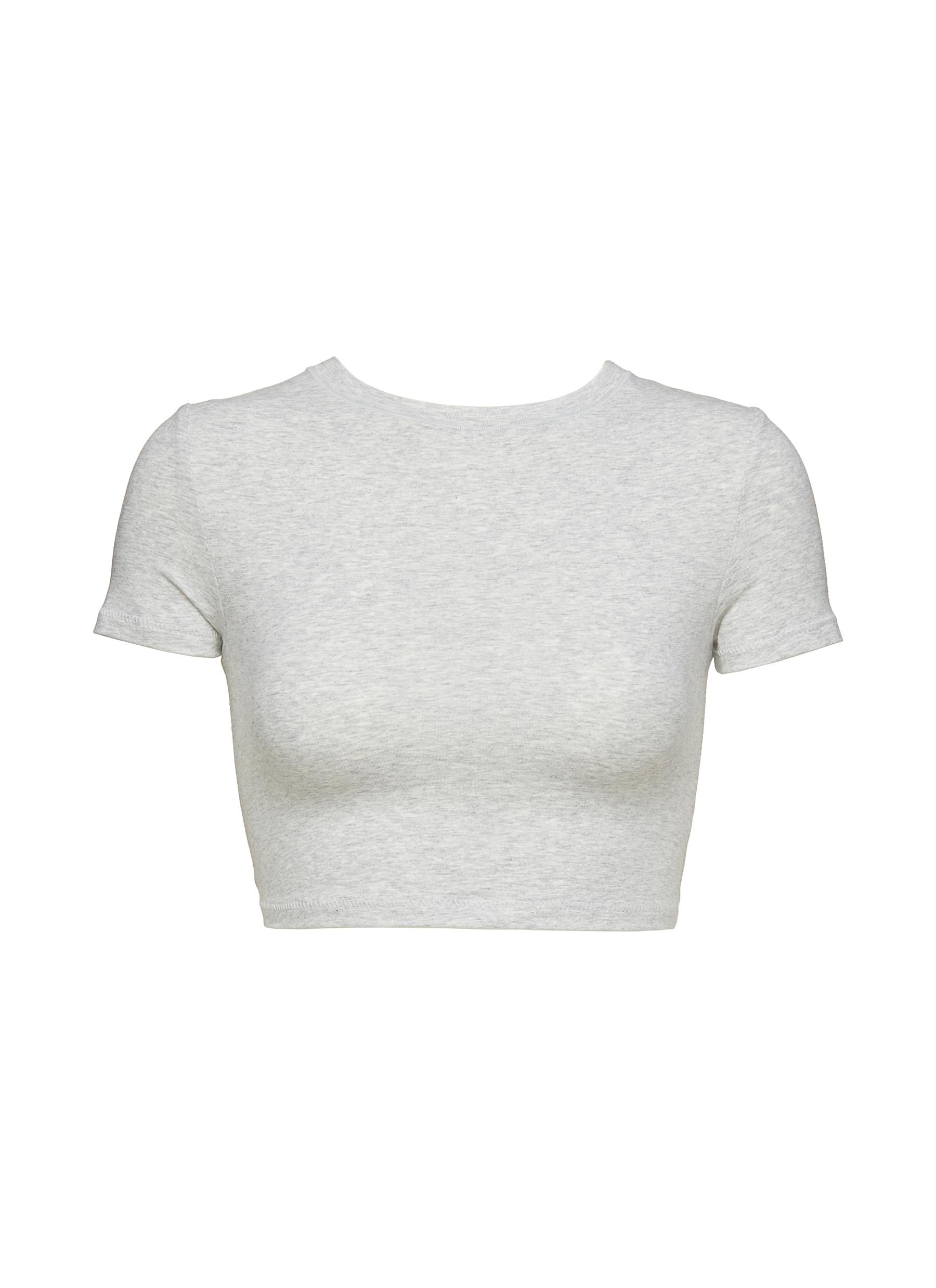 SKIMS 'Cotton' Jersey Super Cropped T-Shirt
