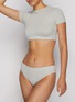 Figure View - Click To Enlarge - SKIMS - ‘Cotton’ Jersey Super Cropped T-Shirt