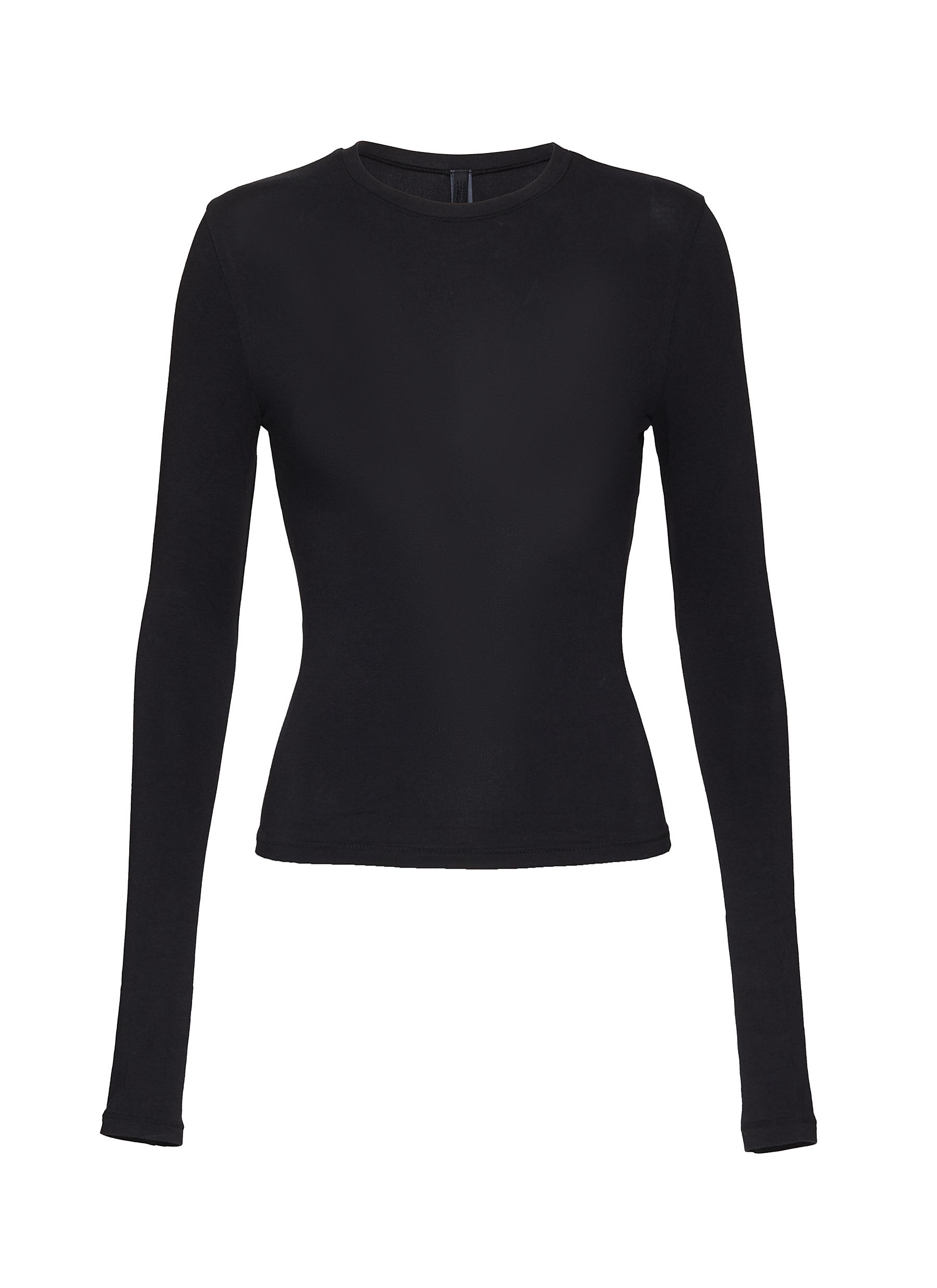Balenciaga Fitted Spandex Long-Sleeve Top