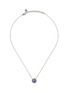 Main View - Click To Enlarge - JOHN HARDY - ‘Classic Chain’ Sapphire Silver Round Pendant Rolo Chain Necklace
