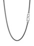 Detail View - Click To Enlarge - JOHN HARDY - ‘CLASSIC CHAIN’ BOX CHAIN CARABINER BLACK RHODIUM SILVER NECKLACE