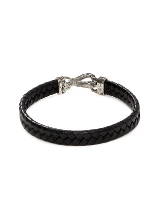 Detail View - Click To Enlarge - JOHN HARDY - ‘ASLI CLASSIC CHAIN’ STERLING SILVER LEATHER BRACELET