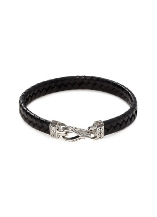 Main View - Click To Enlarge - JOHN HARDY - ‘ASLI CLASSIC CHAIN’ STERLING SILVER LEATHER BRACELET
