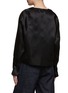 Back View - Click To Enlarge - RUOHAN - ‘Bruno’ Round Neck Concealed Placket Silk Shirt