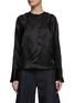 Main View - Click To Enlarge - RUOHAN - ‘Bruno’ Round Neck Concealed Placket Silk Shirt
