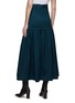 Back View - Click To Enlarge - RUOHAN - ‘Moen’ Silky High Waist Tiered Maxi Skirt