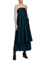 Figure View - Click To Enlarge - RUOHAN - ‘Moen’ Silky High Waist Tiered Maxi Skirt
