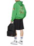 Figure View - Click To Enlarge - KENZO - GRAPHIC PRINT REVERSIBLE STYLE HOODIE