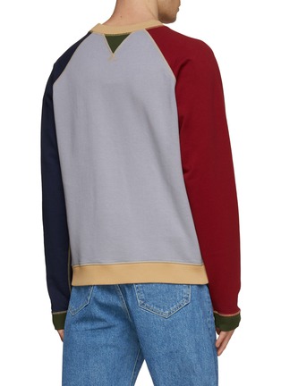 Back View - Click To Enlarge - KENZO - Oversized Colourblocking Cotton Sweatshirt