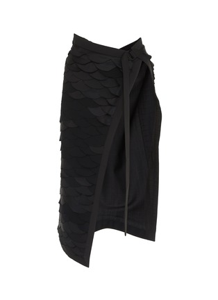 Main View - Click To Enlarge - BEVZA - ‘Fish Scales’ Wrapped Half Skirt