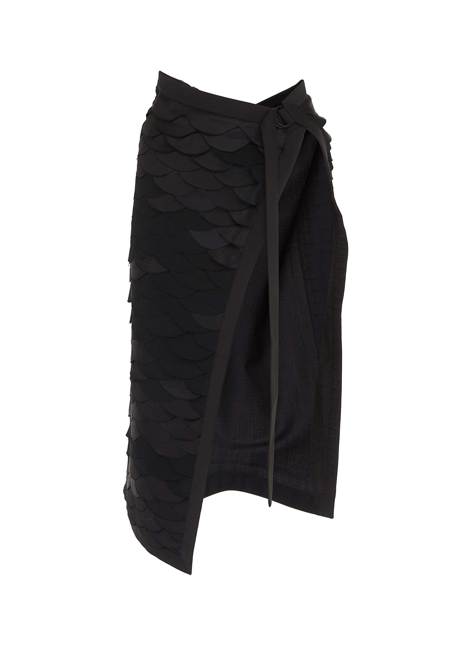 BEVZA 'Fish Scales' Wrapped Half Skirt | Smart Closet