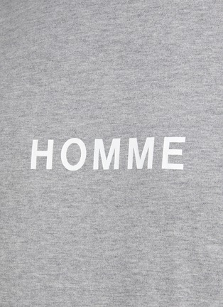  - COMME DES GARÇONS HOMME - ‘Homme’ Chest Print Cotton Crewneck T-Shirt