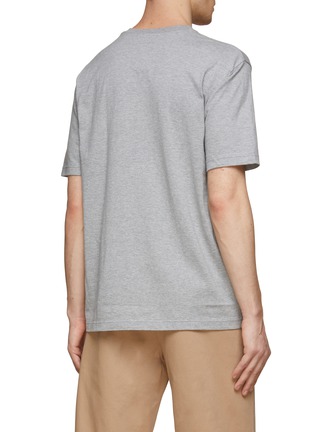 Back View - Click To Enlarge - COMME DES GARÇONS HOMME - ‘Homme’ Chest Print Cotton Crewneck T-Shirt