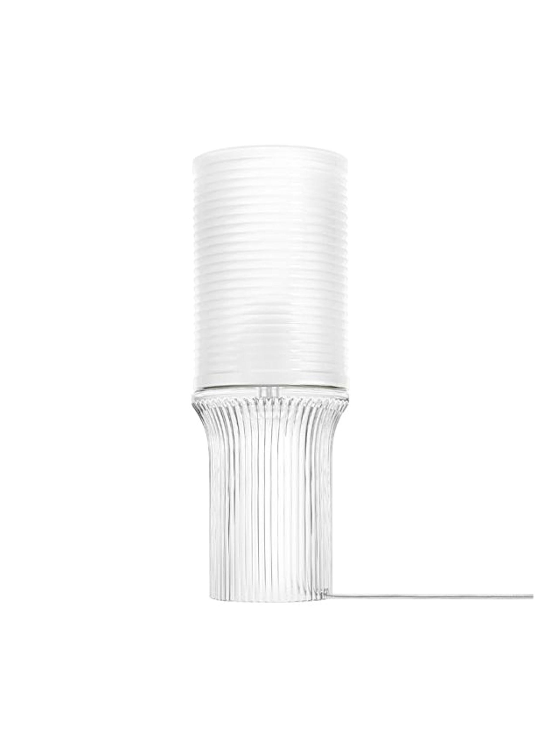 Cadence Stripe Cut Crystal Small Table Lamp