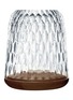 Main View - Click To Enlarge - SAINT-LOUIS - FOLIA LARGE PHOTOPHORE CANDLEHOLDER — CLEAR/DARK BROWN