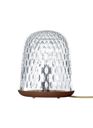 Main View - Click To Enlarge - SAINT-LOUIS - FOLIA GLASS DOME ASH WOOD TABLE LAMP — CLEAR/DARK BROWN