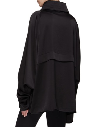 Back View - Click To Enlarge - RTA - ‘Callen’ Drawstring High Neck Utility Sweater