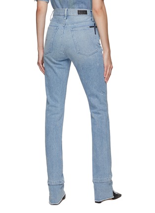 Back View - Click To Enlarge - RTA - ‘RIVKA’ PANEL CUFF DETAIL STRAIGHT LEG DENIM JEANS