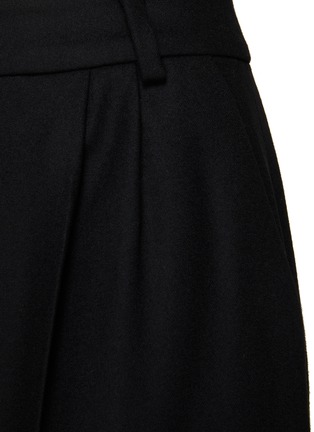  - KIMHĒKIM - ‘Mary’ Side Slit Creased Wool Blend Tailored Midi Skirt