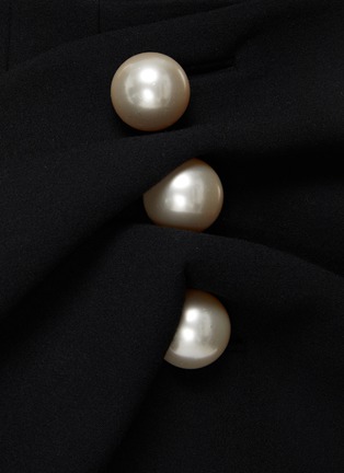  - KIMHĒKIM - ‘Venus’ Pearlescent Button Wool Blend Mini Wrap Skirt