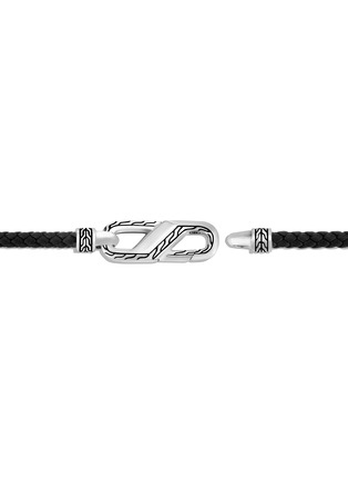Detail View - Click To Enlarge - JOHN HARDY - ‘CLASSIC CHAIN’ STERLING SILVER DOUBLE WRAP LEATHER BRACELET