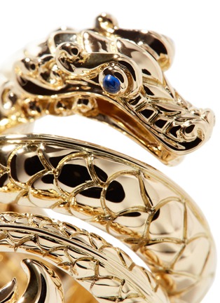 Detail View - Click To Enlarge - JOHN HARDY - ‘Legends Naga’ Sapphire 18K Gold Ring