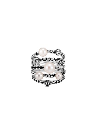 Main View - Click To Enlarge - JOHN HARDY - ‘CLASSIC CHAIN' FRESHWATER PEARL STERLING SILVER RING