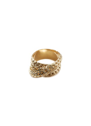 Main View - Click To Enlarge - JOHN HARDY - ‘TIGA CLASSIC CHAIN’ 18K GOLD CROSSOVER RING