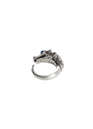 Detail View - Click To Enlarge - JOHN HARDY - ‘Legends Naga’ Sapphire Black Sapphire and Spinel Silver Ring
