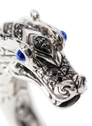 Detail View - Click To Enlarge - JOHN HARDY - ‘Legends Naga’ Sapphire Black Sapphire and Spinel Silver Ring