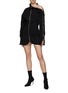 Figure View - Click To Enlarge - RTA - ‘Hilda’ Zipper Cotton Long Sleeve Sweat Dress