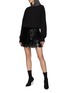 Figure View - Click To Enlarge - RTA - ‘Marcela’ Leather Fringed Skirt