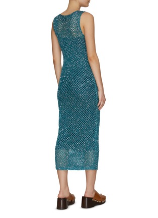 Back View - Click To Enlarge - MISSONI - Sequined Net Sleeveless Maxi Dress