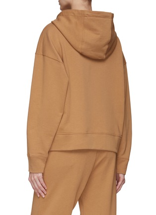 Back View - Click To Enlarge - MISSONI - LONG SLEEVE LOGO PATCH HOODIE