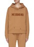 Main View - Click To Enlarge - MISSONI - LONG SLEEVE LOGO PATCH HOODIE