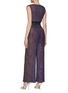 Back View - Click To Enlarge - MISSONI - SLEEVELESS DEEP V-NECK LACE JUMPSUIT