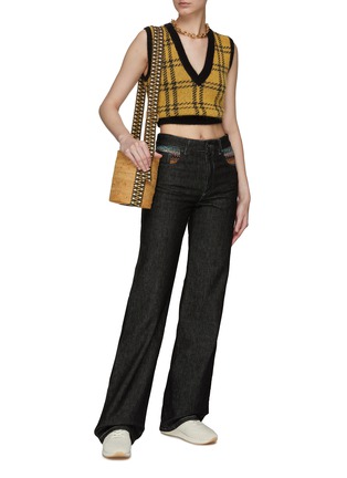 Figure View - Click To Enlarge - MISSONI - STRAIGHT LEG WASHED EFFECT JEANS