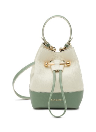Main View - Click To Enlarge - STRATHBERRY - ‘Lana Osette’ Bicoloured Leather Drawstring Bucket Bag