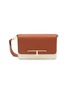 STRATHBERRY - ‘Melville Baguette’ Bicoloured Leather Shoulder Bag