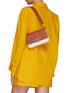 Figure View - Click To Enlarge - STRATHBERRY - ‘Melville Baguette’ Bicoloured Leather Shoulder Bag