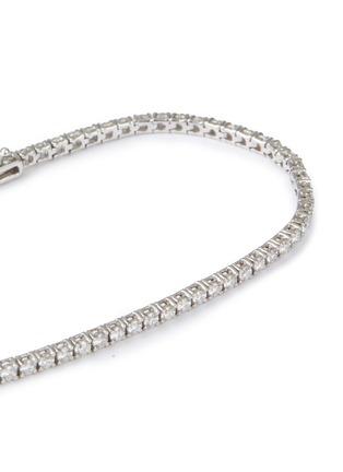 Detail View - Click To Enlarge - LC COLLECTION JEWELLERY - 18K White Gold Diamond Tennis Bracelet