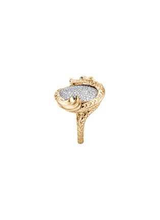Detail View - Click To Enlarge - JOHN HARDY - ‘Legends Naga’ Diamond Sapphire 18K Gold Ring