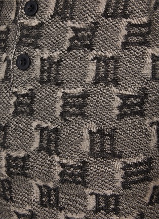  - MISBHV - Monogram Jacquard Wool Blend Knit Polo Shirt